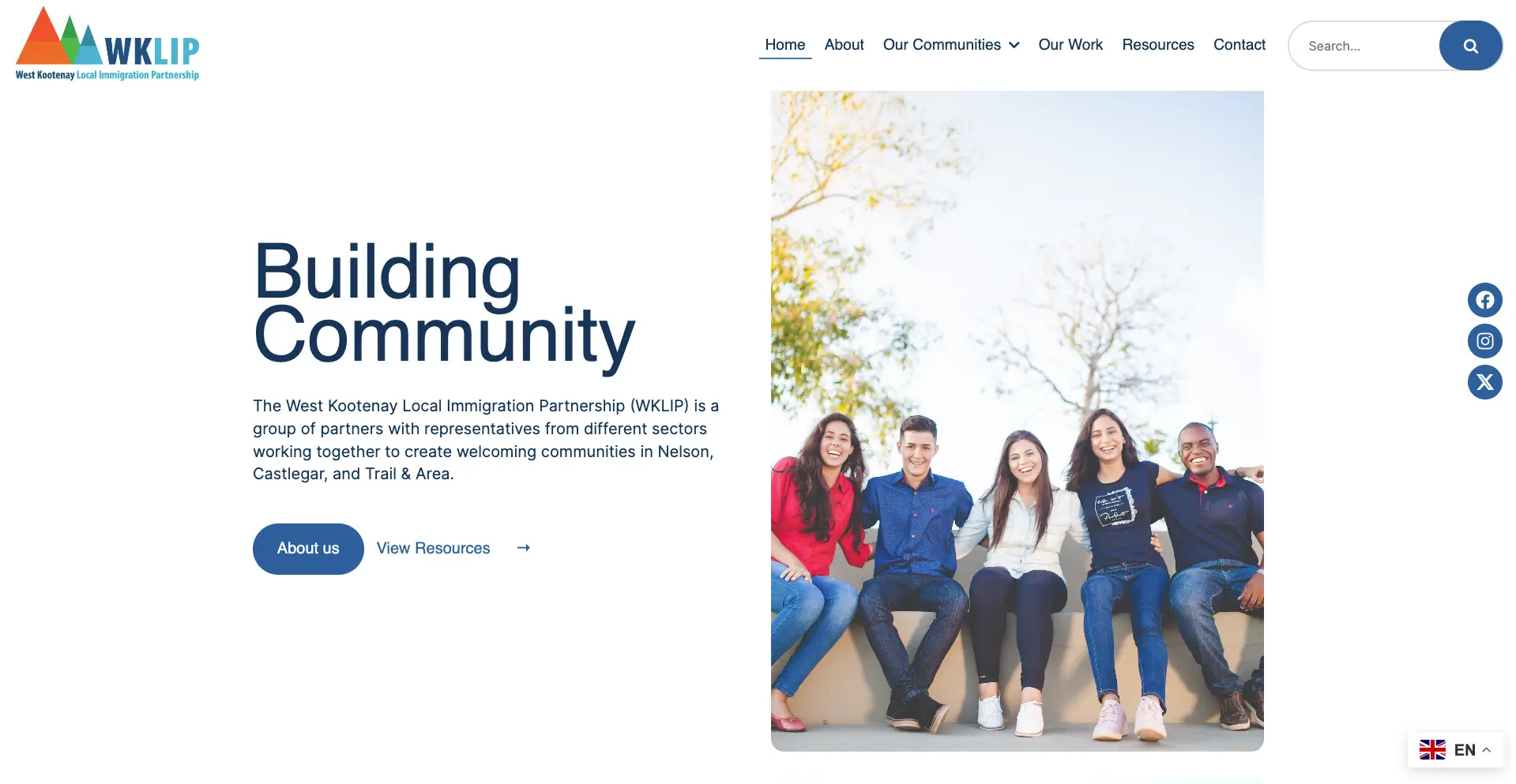 West Kootenay Local Immigration Partnership website